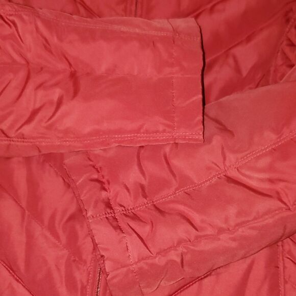 Kenneth Cole Reaction Down Puffer Red Jacket L - Picture 11 of 11